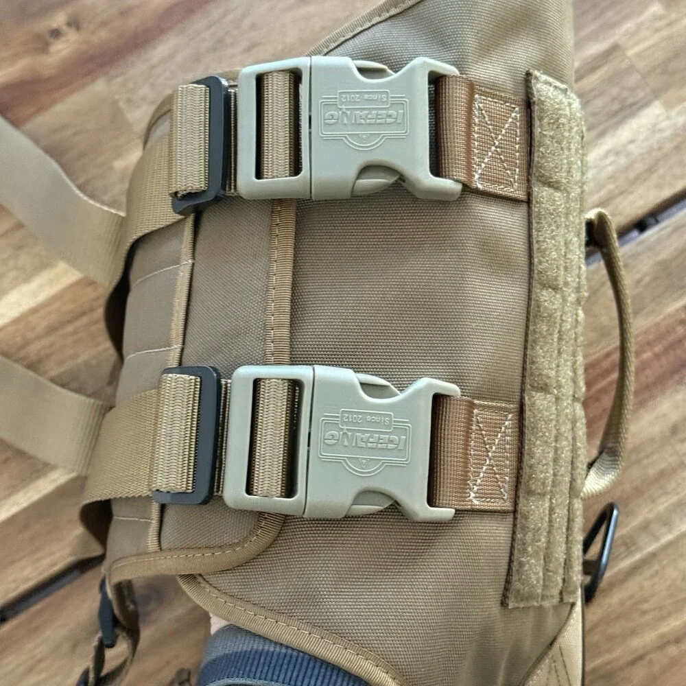 ICEFANG Tactical Dog Operation Harness Buckle,Dog Molle Vest Handle Size XL NWOT